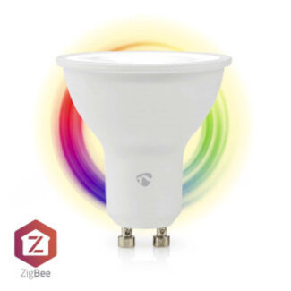 Nedis SmartLife Multicolour Lamp | Zigbee 3.0 | GU10 | 345 lm | 4.7 W | RGB / Warm tot Koel Wit | 2200 - 6500 K | Android™ / IOS | Spot | 1 Stuks