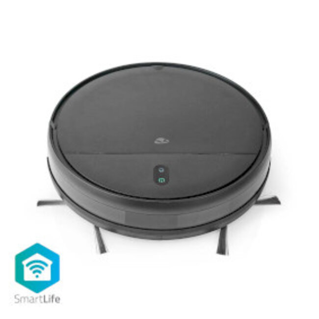 SmartLife Robotstofzuiger | Willekeurig | Wi-Fi | Capaciteit opvangreservoir: 0.2 l | Automatisch opladen | Maximale gebruiksduur: 110 min | Zwart | Android™ / IOS