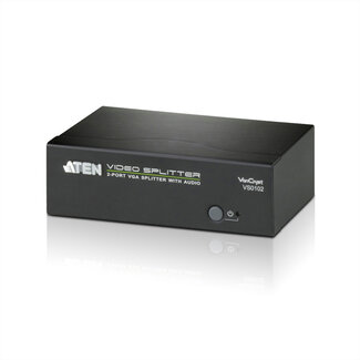 Aten ATEN VS0102 VGA Video Splitter, 450MHz, Audio, RS232, 2-voudig