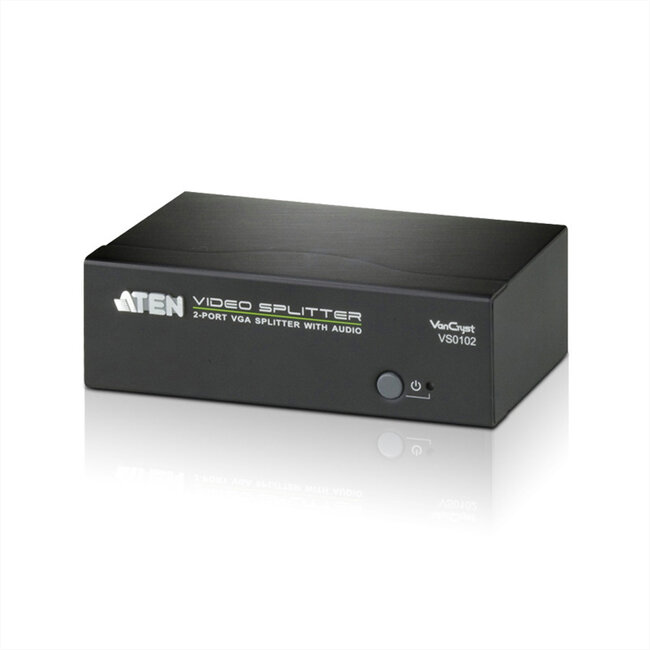 ATEN VS0102 VGA Video Splitter, 450MHz, Audio, RS232, 2-voudig