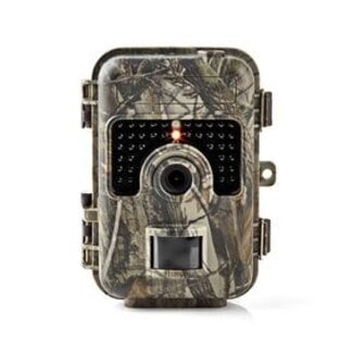 Nedis Wildcamera | 1080p@30fps | 16.0 MPixel | 3 MP Color CMOS | IP66 | Zwart No-Glow IR | Nachtzicht | Kijkhoek: 90 ° | Bewegingssensor | Detectiehoek: 60 ° | Detectiebereik: 20.0 m | Scherm grootte: 2.4 " | LCD-Scherm | Bruin/Groen