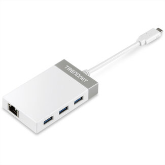 Trendnet TRENDnet TUC-ETGH3 USB-C naar Gigabit Ethernet-adapter + USB-hub