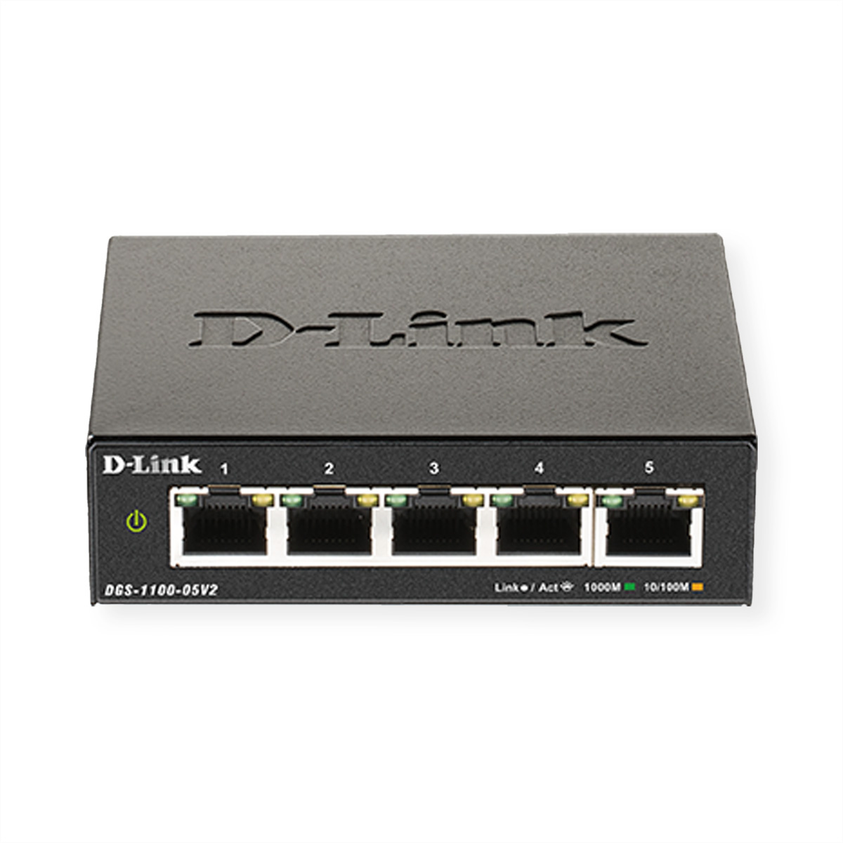 D-Link DGS-1100-05V2 netwerk-switch Managed Gigabit Ethernet (10/100/1000) Zwart