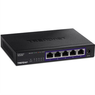 Trendnet TRENDnet TEG-S350 5-Poorts 2.5G Switch, zwart