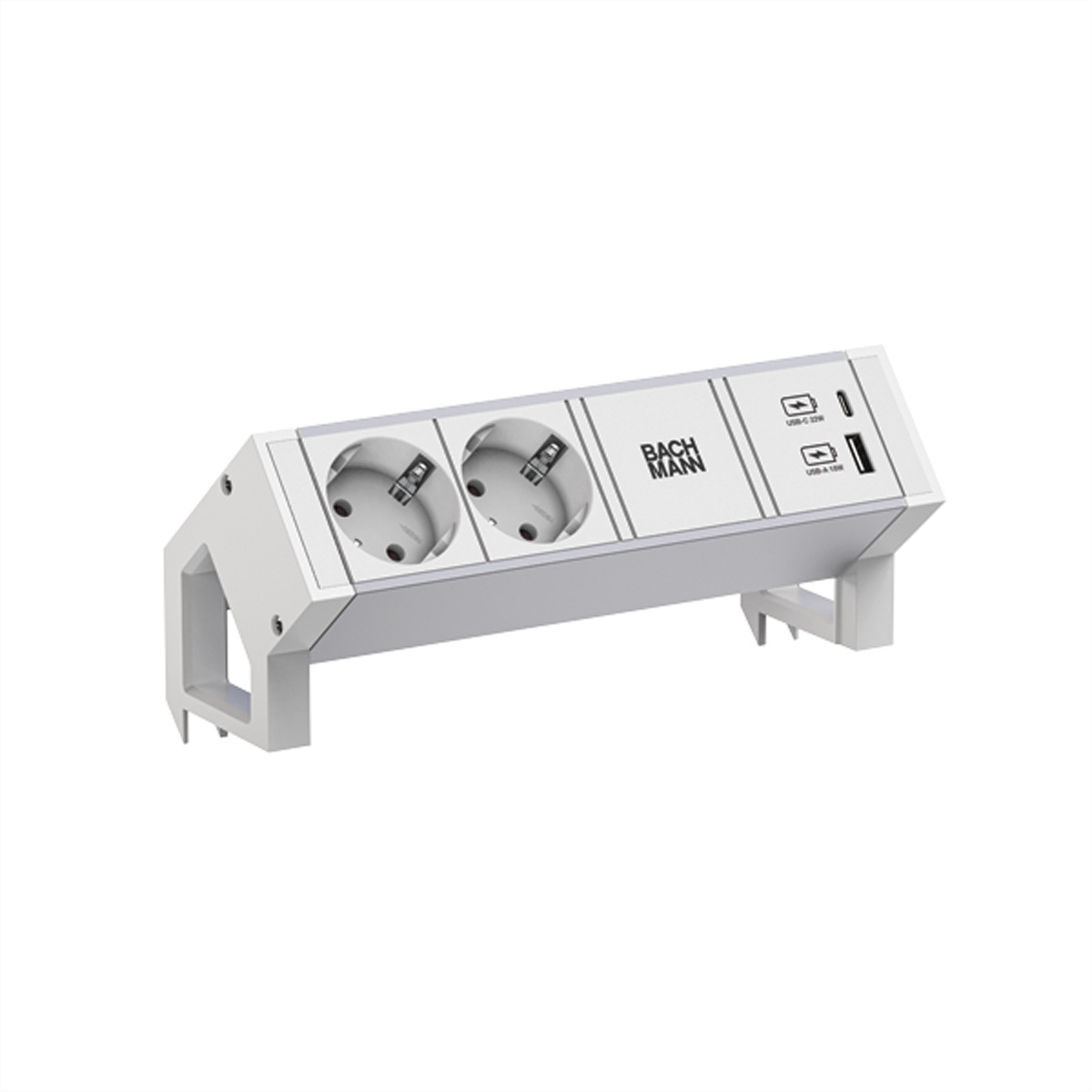 Bachmann Desk 2 Stroomvoorziening - 2 stopcontacten en USB lader, compact ontwerp