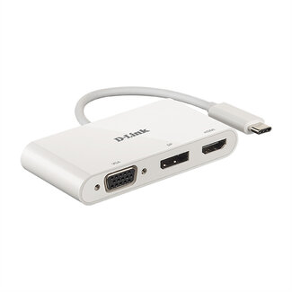 D-Link D-Link DUB-V310 USB-C 3-Port Adapter mit HDMI, Displayport, VGA