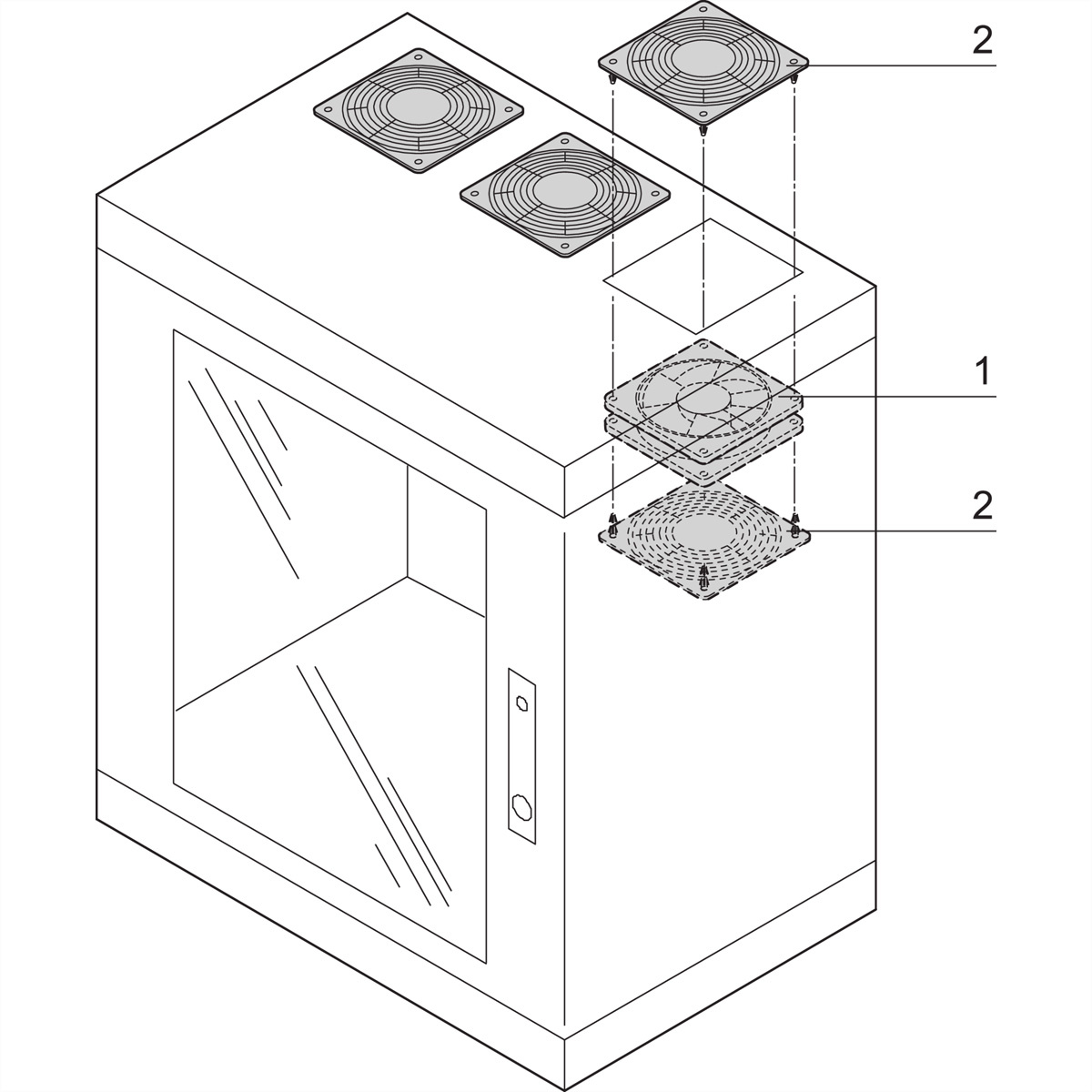 Schroff 21236092 Ventilatormodule 1 stuk(s)