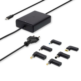 Notebook-Adapter - GaN - 65 W - 5 / 9 / 12 / 15 / 20 V DC - 2.4 / 3.0 / 3.25 A - Gebruikt voor: Notebook / Smartphone / Tablet - Euro / Type-C (CEE 7/16)