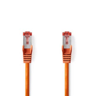 Nedis CAT6 Netwerkkabel | RJ45 Male | RJ45 Male | S/FTP | 0.50 m | Rond | LSZH | Oranje | Label