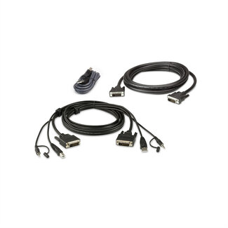 Aten ATEN 2L-7D02UDX3 USB DVI-D Dual Link Dual Display Secure KVM Kabel Set