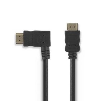 Nedis High Speed ​​HDMI™-Kabel met Ethernet | HDMI™ Connector | HDMI™ Connector | 4K@30Hz | 10.2 Gbps | 1.50 m | Rond | PVC | Zwart | Blister