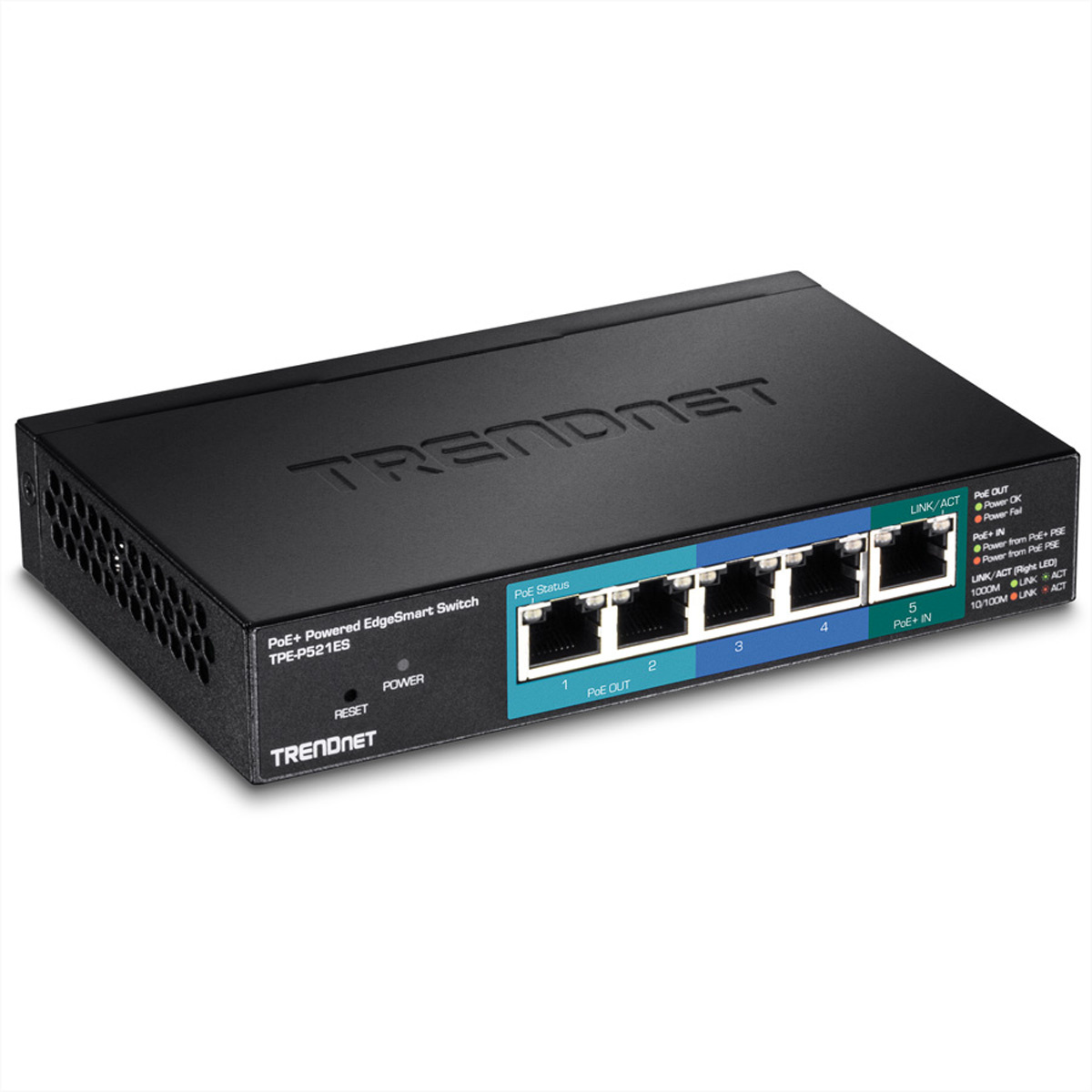 Trendnet TPE-P521ES netwerk-switch Managed Gigabit Ethernet (10/100/1000) Zwart Power over Ethernet