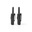 Walkie talkie Set | 2 Handsets | Tot 10 km | Frequentiekanalen: 8 | PTT / VOX | tot 6 uur | Oplaadstation inbegrepen | Koptelefoonoutput | Zwart