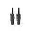 Walkie talkie Set | 2 Handsets | Tot 10 km | Frequentiekanalen: 8 | PTT / VOX | tot 6 uur | Oplaadstation inbegrepen | Koptelefoonoutput | Zwart