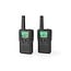 Walkie talkie Set | 2 Handsets | Tot 10 km | Frequentiekanalen: 8 | PTT / VOX | tot 6 uur | Oplaadstation inbegrepen | Koptelefoonoutput | Zwart