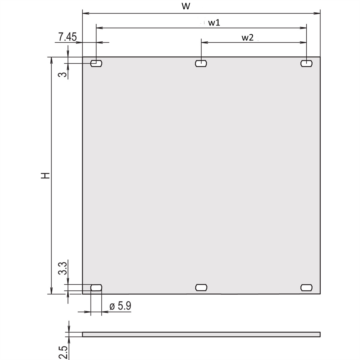 Schroff 30807776 Frontpaneel 1 stuk(s)