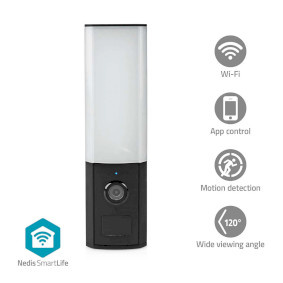 SmartLife Camera voor Buiten | Wi-Fi | Omgevingslicht | Full HD 1080p | IP65 | Cloud Opslag (optioneel) / microSD (niet inbegrepen) / Onvif | 100 - 240 V AC | Met bewegingssensor |