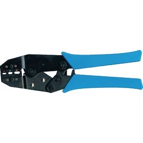 Professionele krimptang voor geisoleerde kabelschoenen