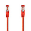 CAT6 Netwerkkabel | RJ45 Male | RJ45 Male | S/FTP | 0.25 m | Rond | LSZH | Rood | Label