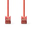 CAT6 Netwerkkabel | RJ45 Male | RJ45 Male | S/FTP | 0.25 m | Rond | LSZH | Rood | Label