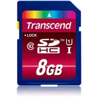TRANSCEND INFORMATION Transcend 8GB SDHC Class 10 UHS-I 8GB SDHC Klasse 10 flashgeheugen
