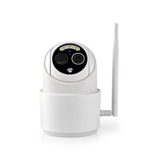 SmartLife Camera voor Buiten | Wi-Fi | Full HD 1080p | Pan tilt | IP65 | Max. batterijduur: 5 Maanden | Cloud Opslag (optioneel) / microSD (niet inbegrepen) | 5 V DC | Met bewegingssensor | Nachtzicht | Wit