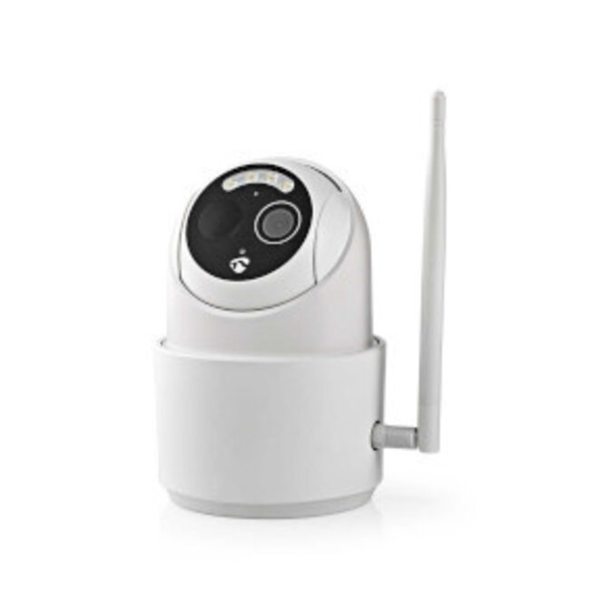 SmartLife Camera voor Buiten | Wi-Fi | Full HD 1080p | Pan tilt | IP65 | Max. batterijduur: 5 Maanden | Cloud Opslag (optioneel) / microSD (niet inbegrepen) | 5 V DC | Met bewegingssensor | Nachtzicht | Wit