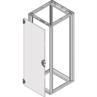 Schroff SCHROFF Novastar stalen deur, 180° openingshoek, RAL 7035, 9 U 553W