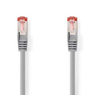 Nedis CAT6 Netwerkkabel | RJ45 Male | RJ45 Male | S/FTP | 2.00 m | Rond | LSZH | Grijs | Label