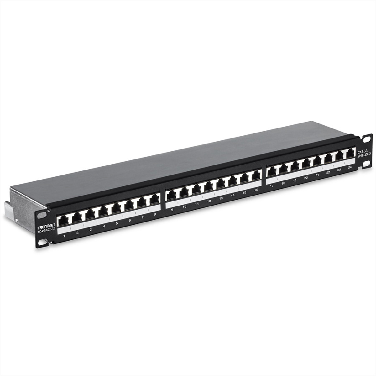 TRENDnet Patchpanel 24-port Cat6a afgesc