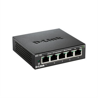 D-Link D-Link DES-105 5-poorts Fast Ethernet onbeheerde desktopswitch