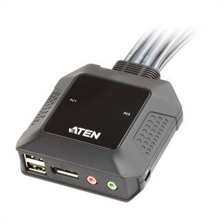 Aten ATEN CS22DP 2-Poorts USB DisplayPort KVM Switch