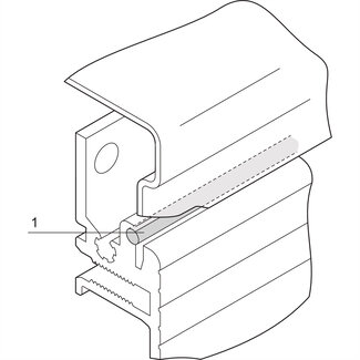 Schroff SCHROFF PropacPRO EMC zijpaneel afdichtingskoord