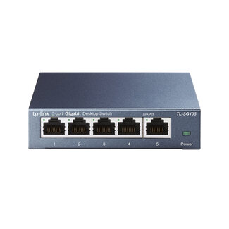 TP-LINK TECHNOLOGIES TP-Link TL-SG105 netwerk-switch Unmanaged L2 Gigabit Ethernet (10/100/1000) Zwart