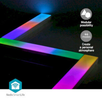 Nedis SmartLife Decoratieve Verlichting | Wand Bar | Wi-Fi | RGBIC / Warm Wit | Android™