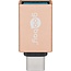 Goobay USB-C™/USB-A 3.0 OTG SuperSpeed ​​Adapter for Charging Cables, gold