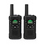 Walkie talkie Set | 2 Handsets | Tot 6 km | Frequentiekanalen: 8 | PTT / VOX | tot 3 uur | Koptelefoonoutput | 2 Headsets | Zwart