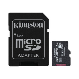 KINGSTON TECHNOLOGY Kingston Technology Industrial flashgeheugen 16 GB MicroSDHC UHS-I Klasse 10