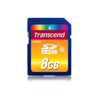 TRANSCEND INFORMATION Transcend TS8GSDHC10 flashgeheugen 8 GB SDHC Klasse 10