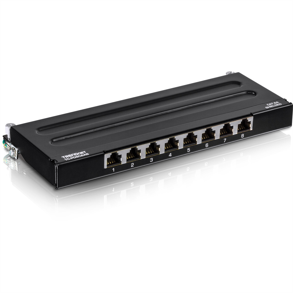 TrendNet TC-P08C6AS Netwerk-patchpaneel 8 poorten CAT 6A