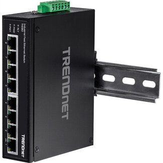 Trendnet TRENDnet TI-E80 Industriële Fast Ethernet DIN-rail switch 8-poorts