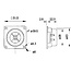 SC5 - 8 Ohm 13 mm (0,5") magnetisch afgeschermde dome-driver van polycarbonaat