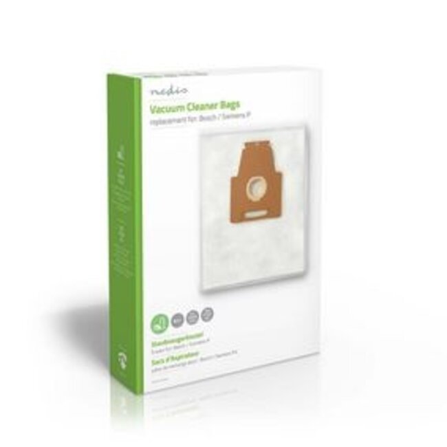 Stofzuigerzak | 4 Stuks | Synthetisch | Meest verkocht voor: Bosch / Siemens | Wit