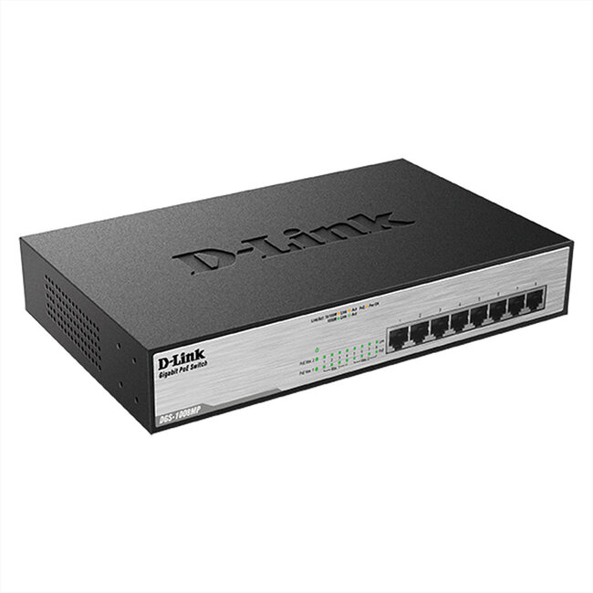 D-Link DGS-1008MP Netwerk Switch