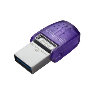 KINGSTON TECHNOLOGY Kingston Technology DataTraveler 64GB microDuo 3C 200 MB/s dubbele USB-A + USB-C