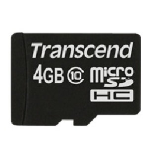 TRANSCEND INFORMATION Transcend TS4GUSDC10 4GB MicroSDHC Klasse 10 flashgeheugen