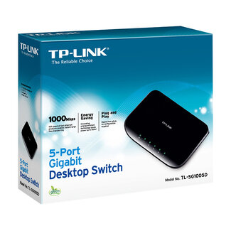 TP-LINK TECHNOLOGIES TP-LINK TL-SG1005D Onbeheerde netwerkswitch Gigabit Ethernet (10/100/1000) Zwart netwerk-switch