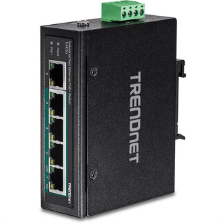 Trendnet TRENDnet TI-PE50 DIN-rail switch 5-poorts industrieel Fast Ethernet PoE+