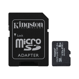 KINGSTON TECHNOLOGY Kingston Technology Industrial flashgeheugen 8 GB MicroSDHC UHS-I Klasse 10