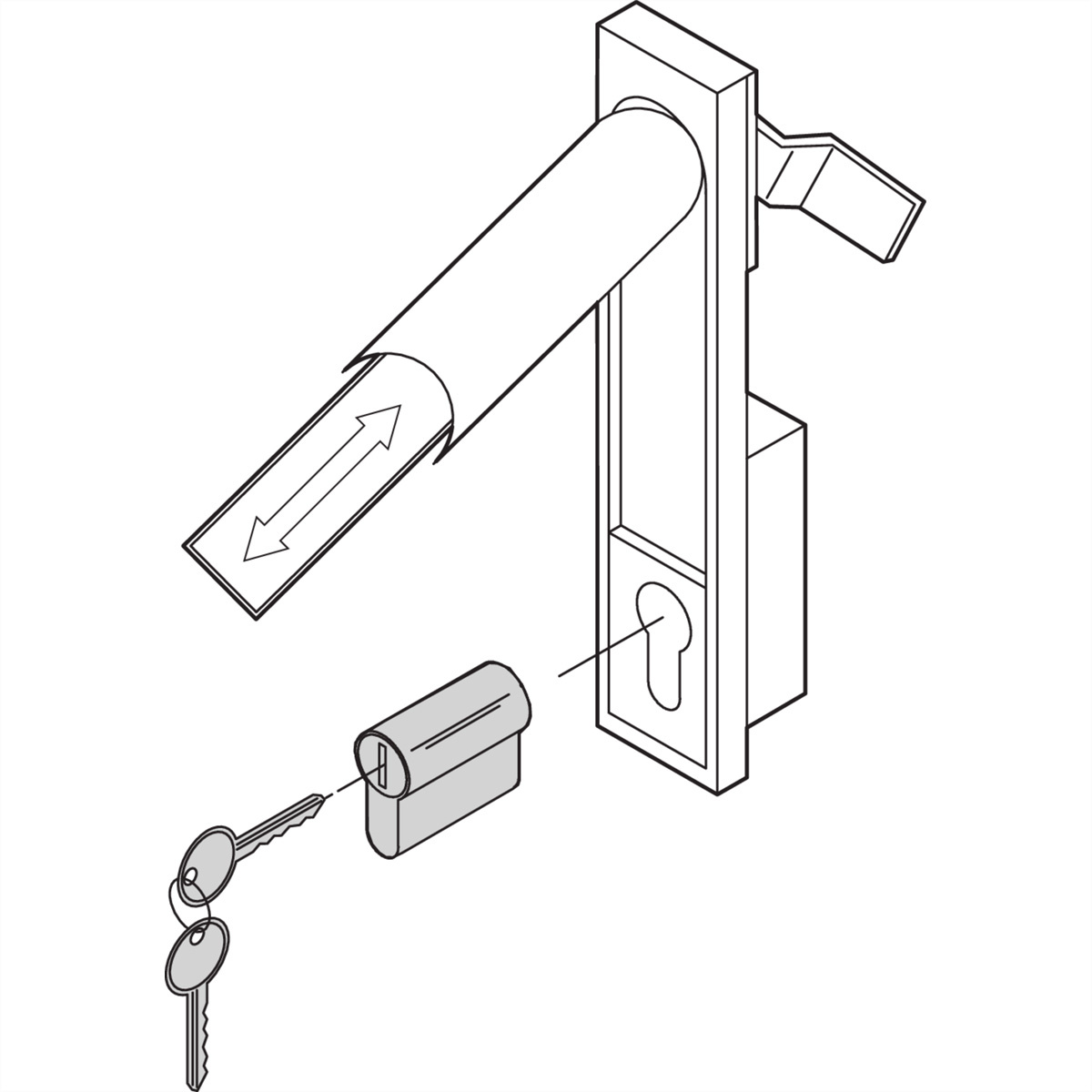 Schroff 25127995 19 inch Inbouwslot voor patchkast
